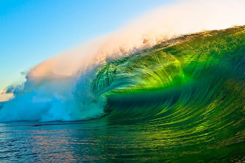  ocean displaying various colours