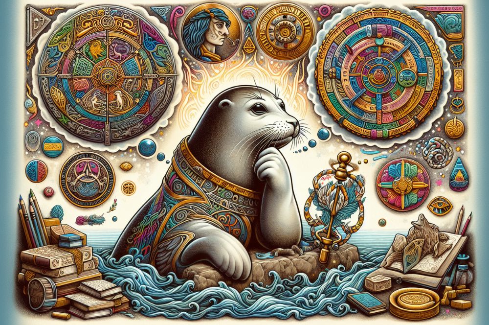 Illustration of seals as cultural and mythological symbols